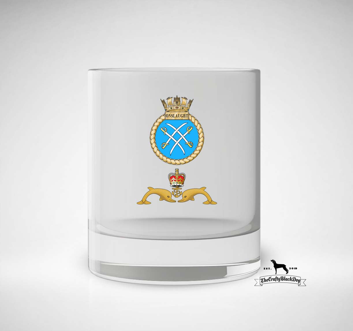 HMS Onslaught - Whiskey/Spirit Glass