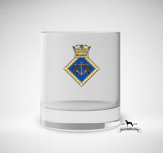 HMS President - Whiskey/Spirit Glass