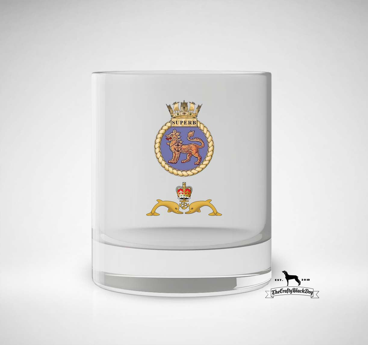 HMS Superb - Whiskey/Spirit Glass