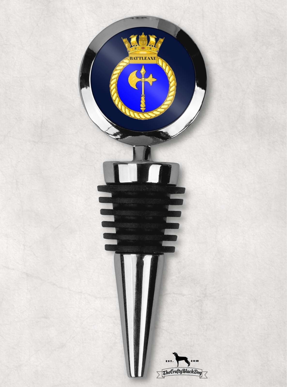 HMS Battleaxe - Wine Bottle Stopper