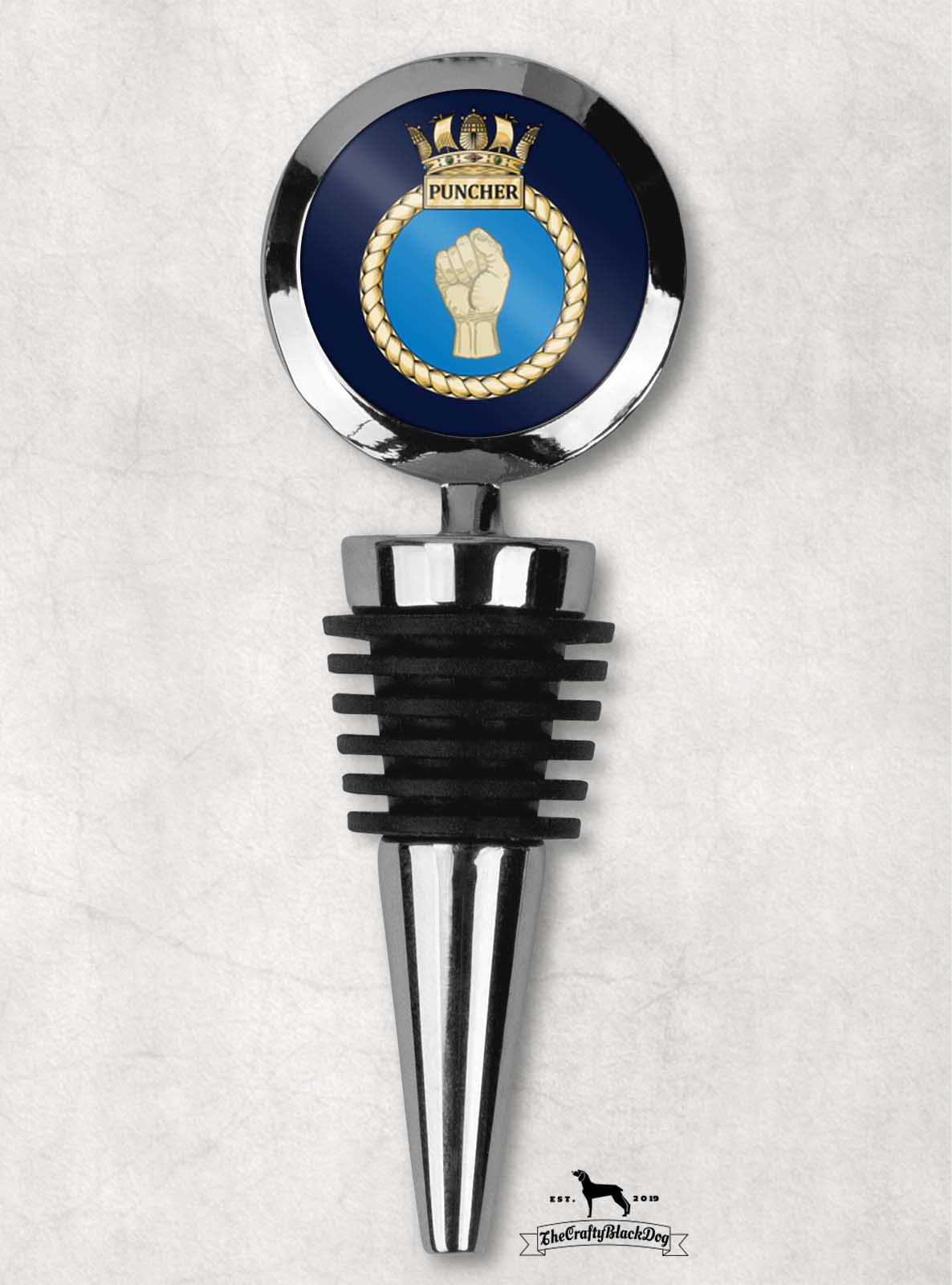 HMS Puncher - Wine Bottle Stopper