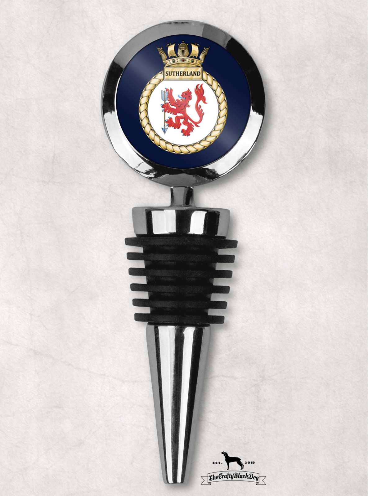 HMS Sutherland - Wine Bottle Stopper
