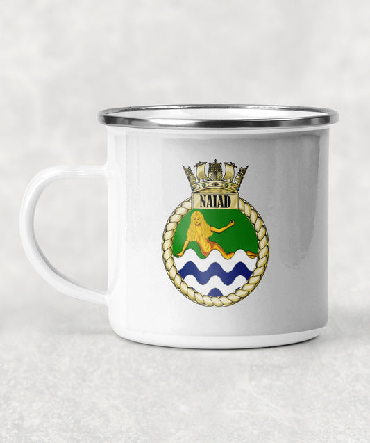 HMS Naiad  - Enamel Mug