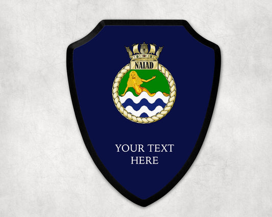 HMS Naiad  - Royal Navy Printed Wall Shield