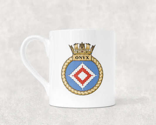 HMS Onyx - Bone China Mug