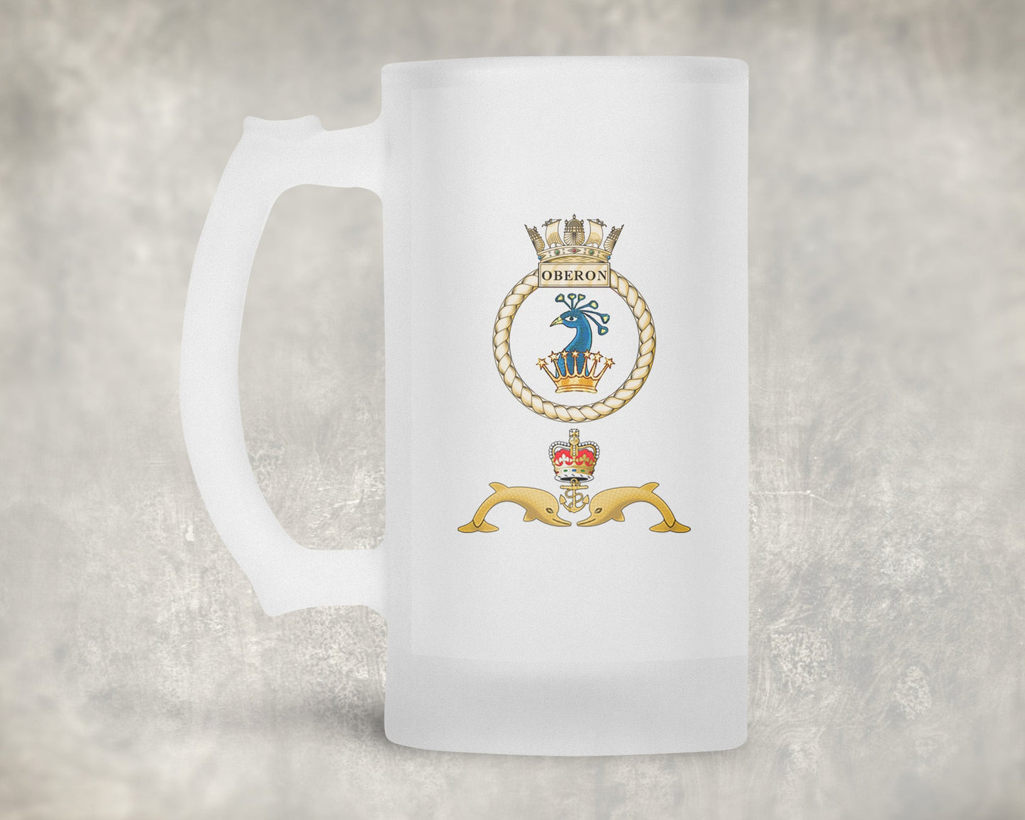 HMS Oberon - Frosted Stein/Tankard/Beer Mug - Frosted Stein/Tankard/Beer Mug