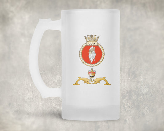HMS Odin - Frosted Stein/Tankard/Beer Mug - Frosted Stein/Tankard/Beer Mug