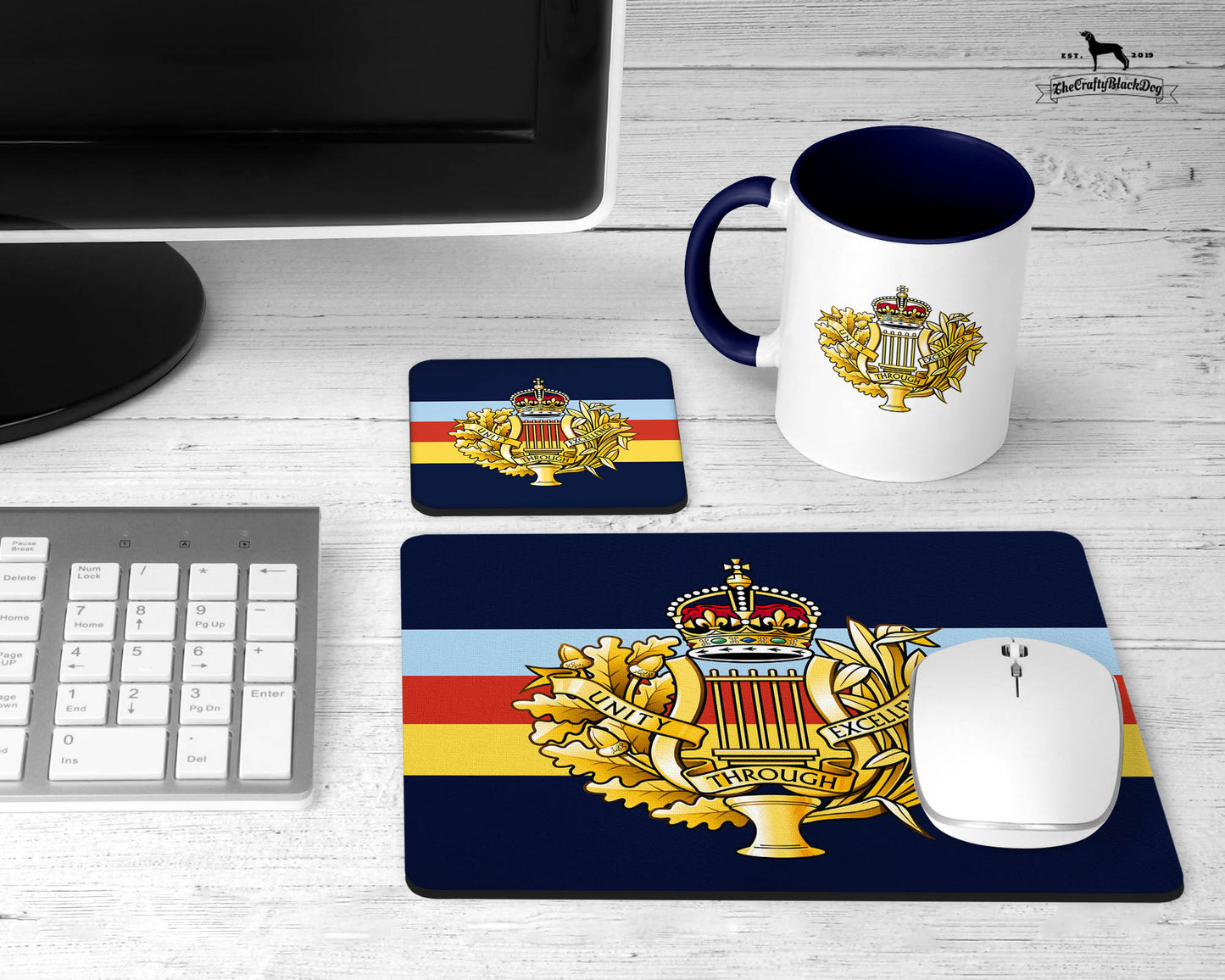 Royal Corps of Army Music - Office Set (New King's Crown