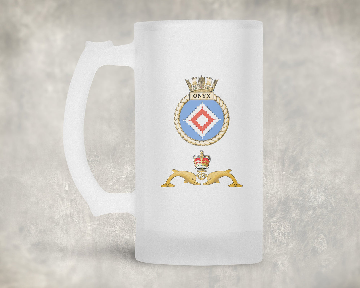 HMS Onyx - Frosted Stein/Tankard/Beer Mug - Frosted Stein/Tankard/Beer Mug