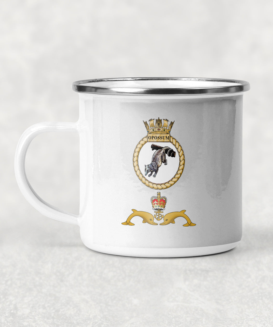 HMS Opossum - Enamel Mug