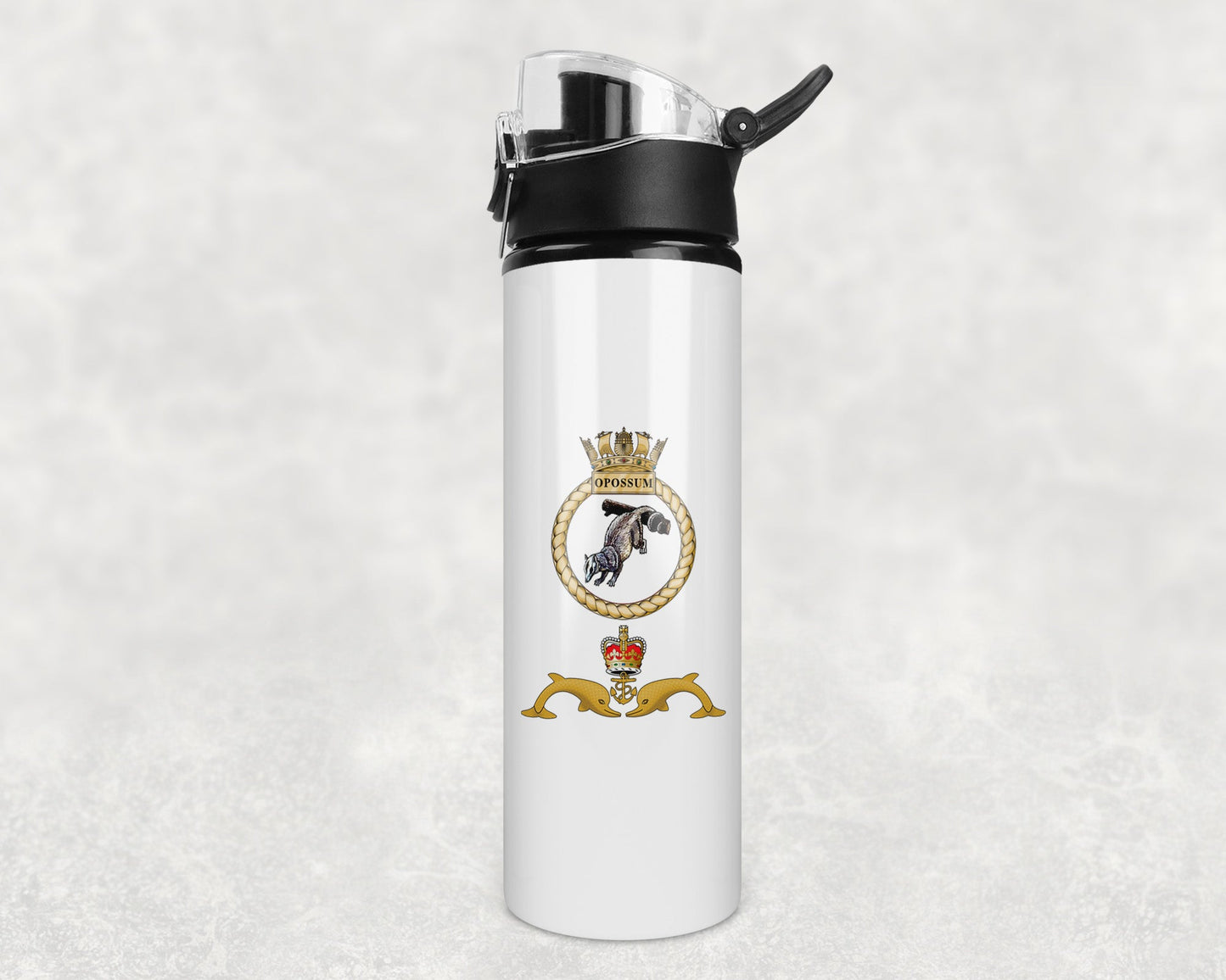 HMS Opossum - Flip Top Water Bottle