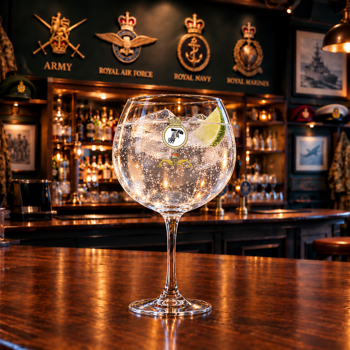 HMS Opossum - Gin Glass | The Crafty Black Dog