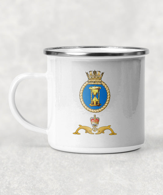 HMS Opportune - Enamel Mug