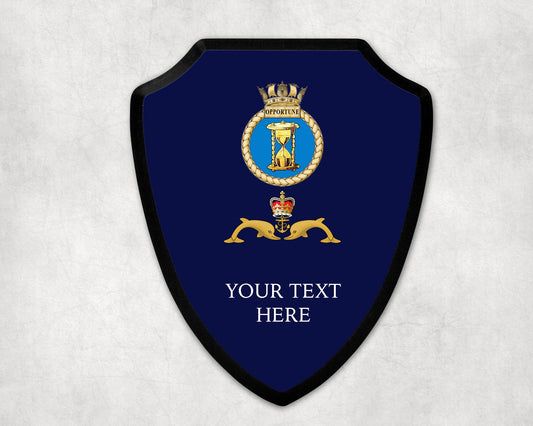 HMS Opportune - Royal Navy Printed Wall Shield