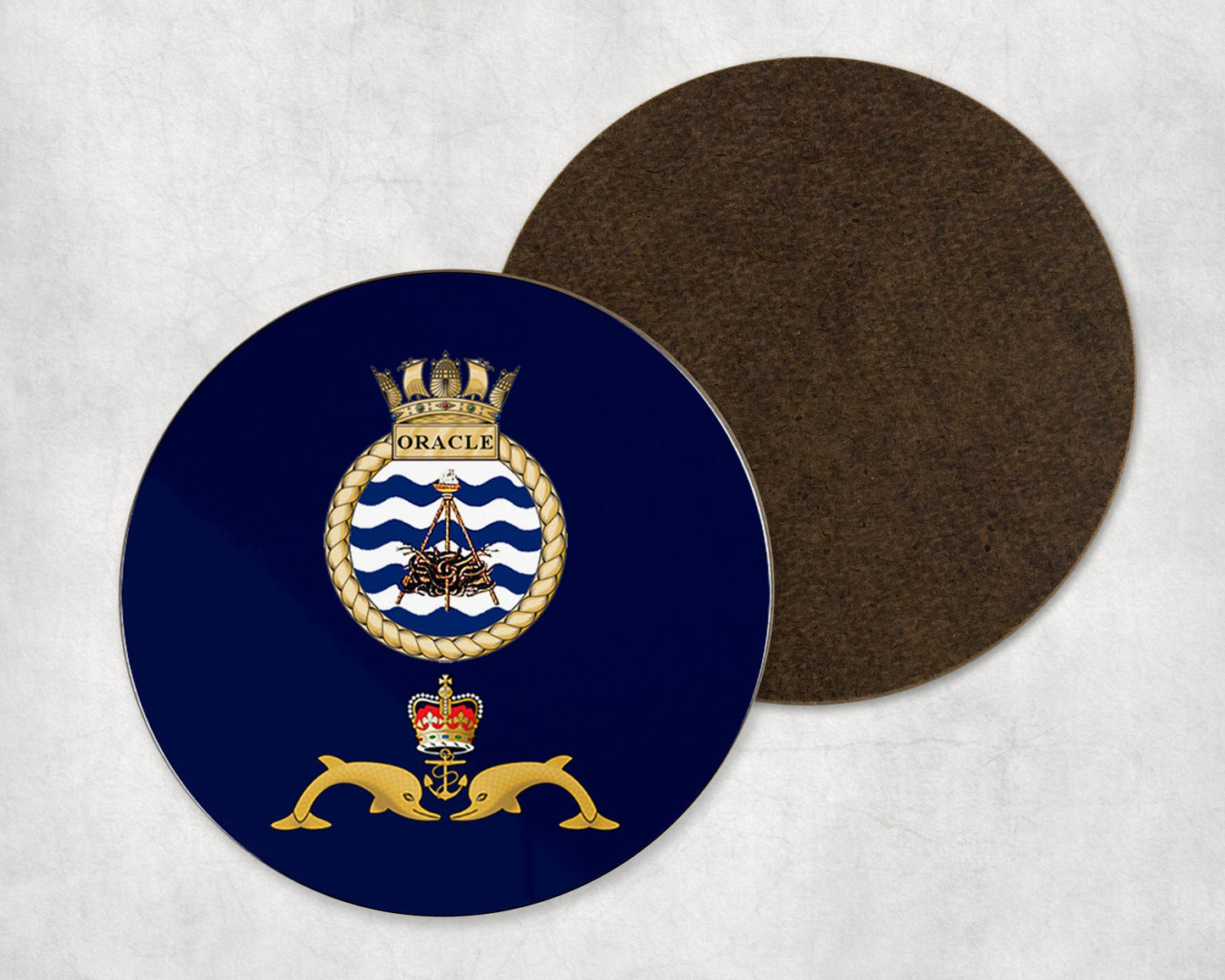HMS Oracle - Round Coaster Set