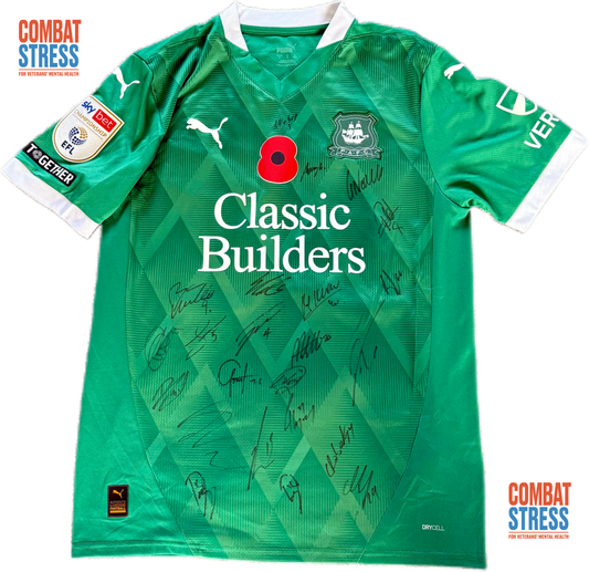 Combat Stress Charity Auction - Plymouth Argyle Match Day Signed Shirt