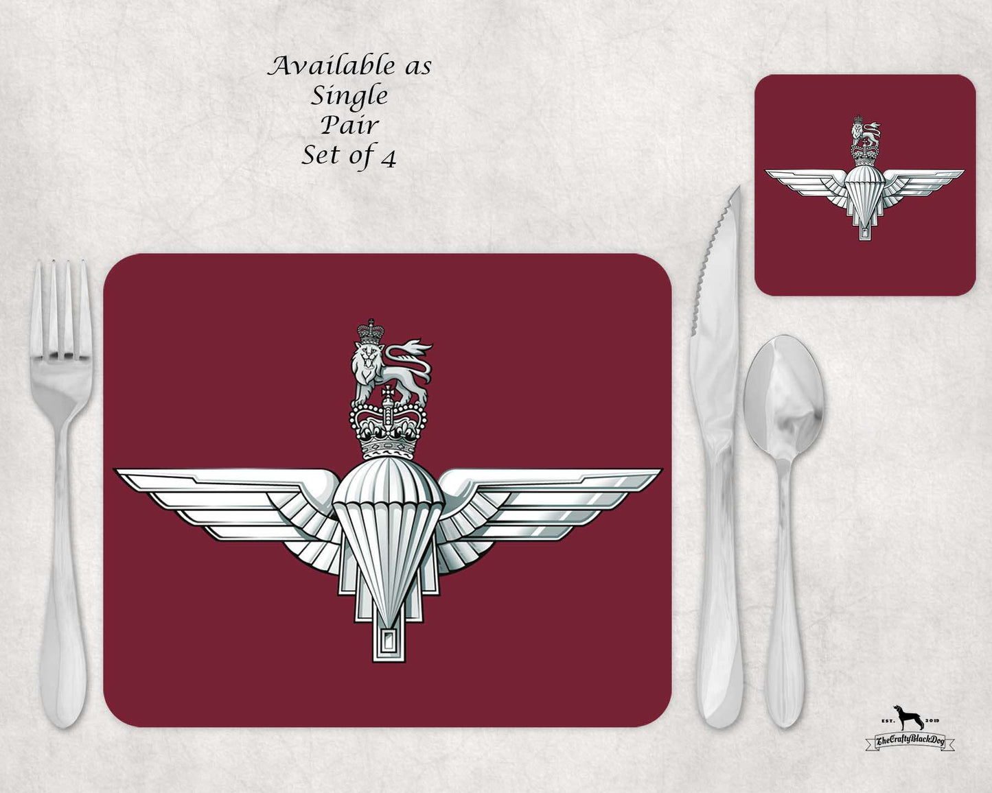 Parachute Regiment - Placemat Coaster Set