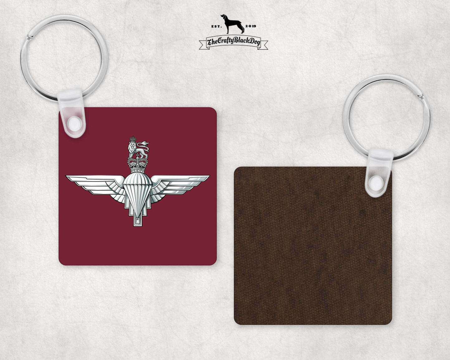 Parachute Regiment - Square Key Ring