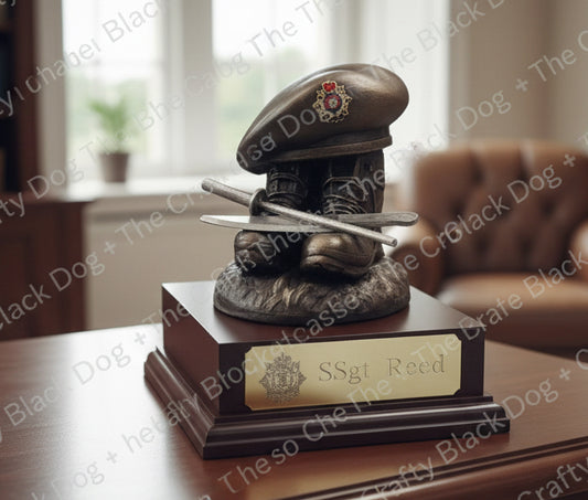 RLC - Boots and Beret with Chefs Knife & Steel