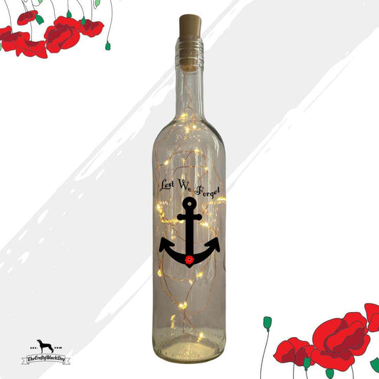 Lest We Forget - Anchor - Bottle with lights