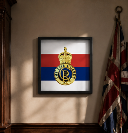 Life Guards Cap Badge Display Frame | King's Crown | MOD-Licensed Gift