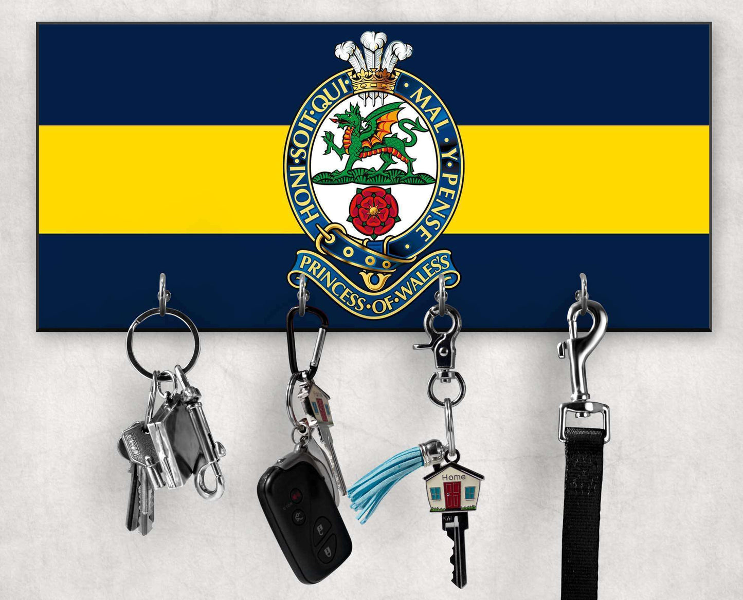 Princess of Wales's Royal Regiment - Wooden Key Holder/Hook