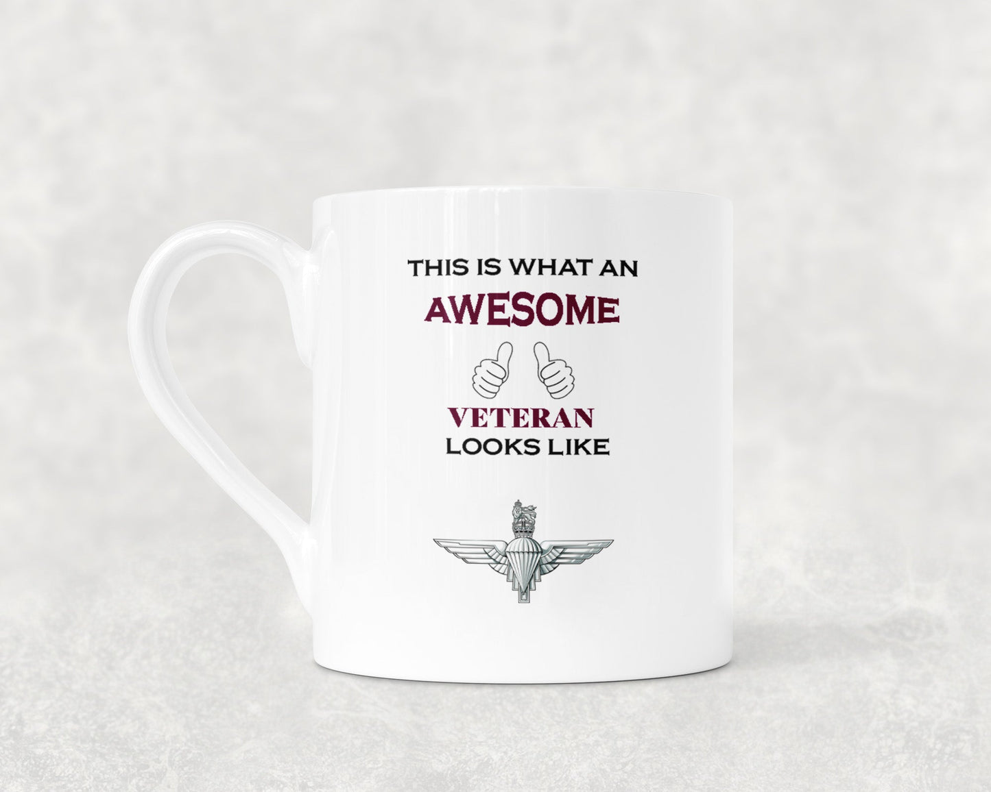 Parachute Regiment KC - Veteran - Bone China Mug