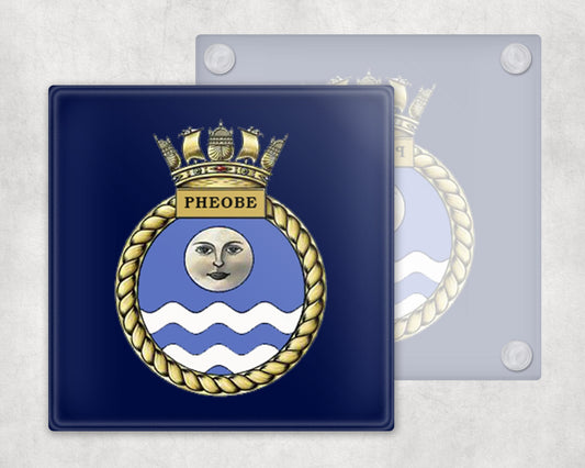 HMS Pheobe - Glass Coaster