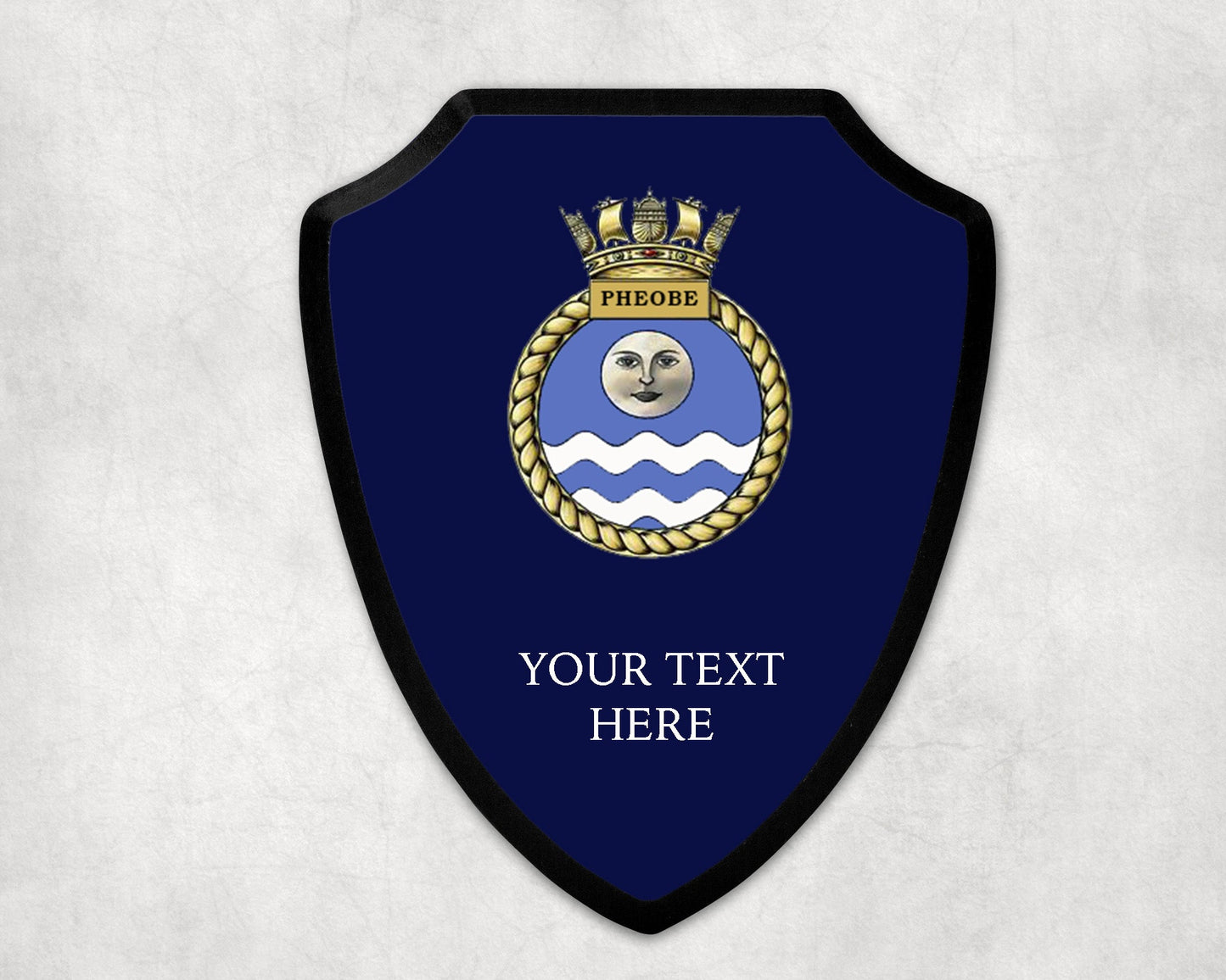 HMS Pheobe - Royal Navy Printed Wall Shield