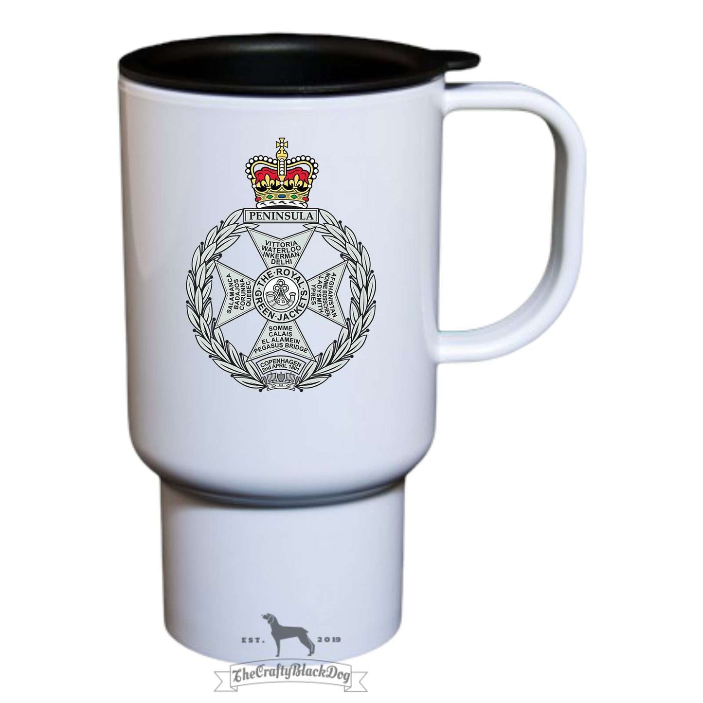 ROYAL GREEN JACKETS - TRAVEL MUG