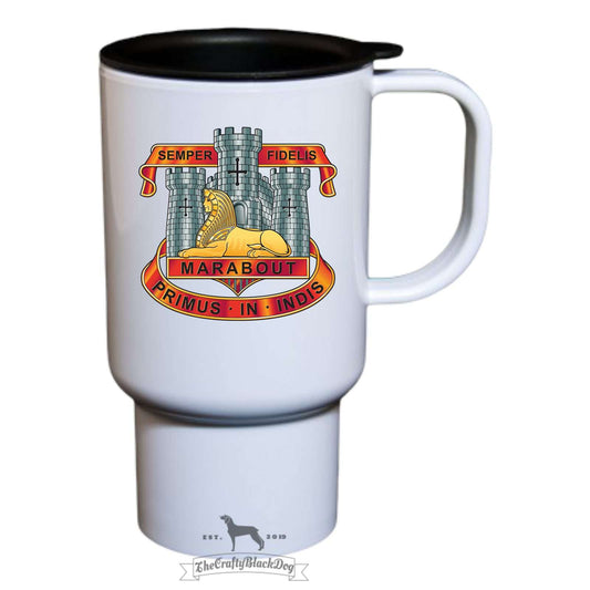 DEVONSHIRE & DORSET REGT CREST - TRAVEL MUG