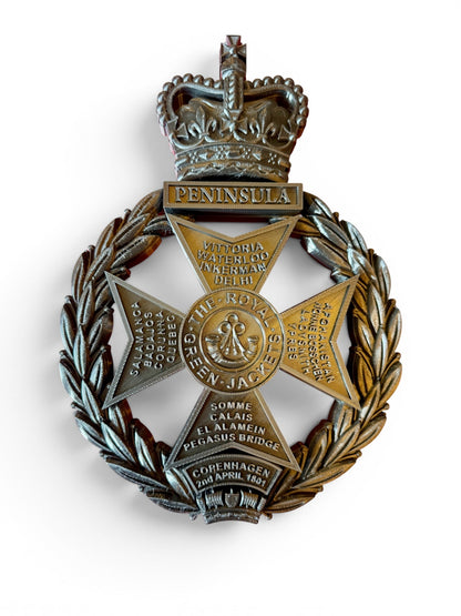 Royal Green Jackets All Black Cap Badge