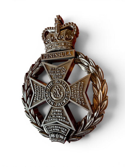 Royal Green Jackets All Black Cap Badge