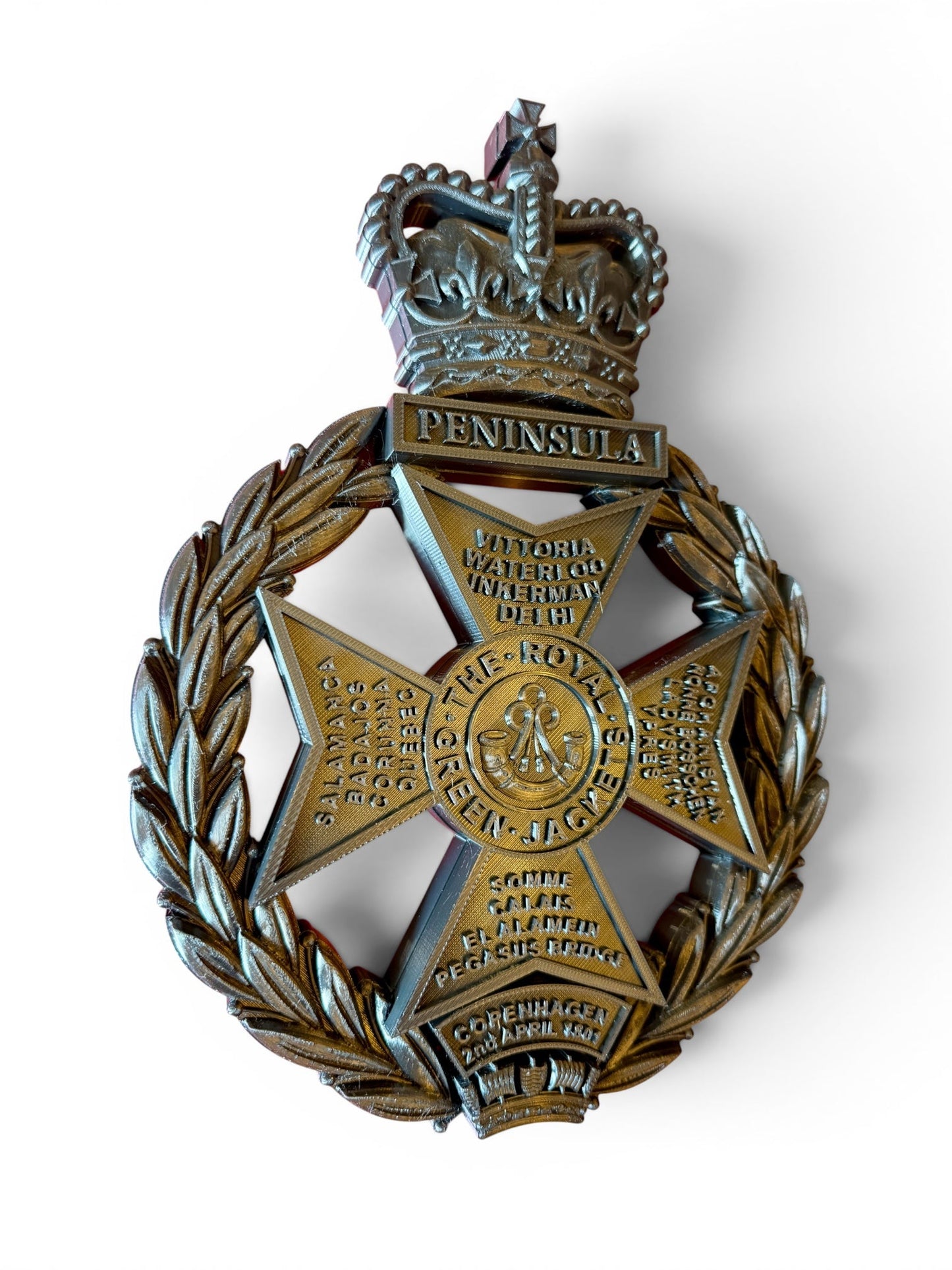 Royal Green Jackets All Black Cap Badge