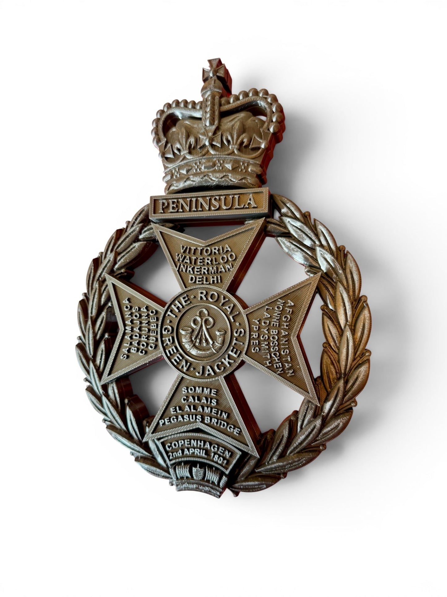 Royal Green Jackets All Black Cap Badge