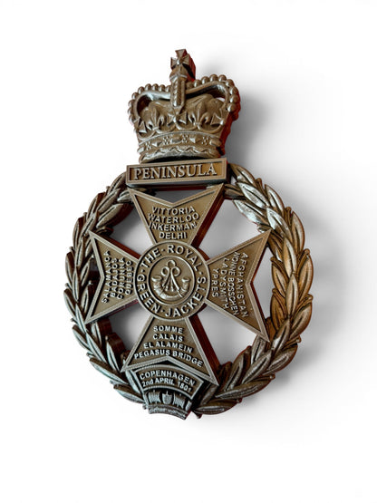 Royal Green Jackets All Black Cap Badge
