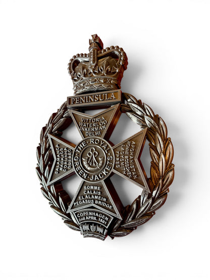Royal Green Jackets All Black Cap Badge