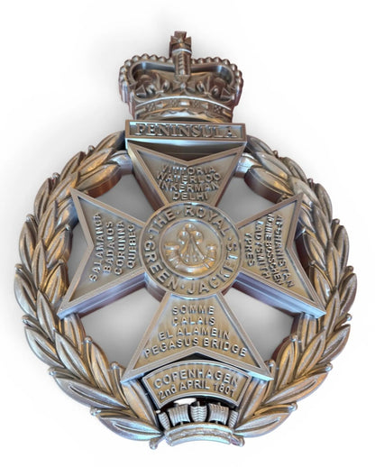 Royal Green Jackets Silver XL Cap Badge | Officially Licensed