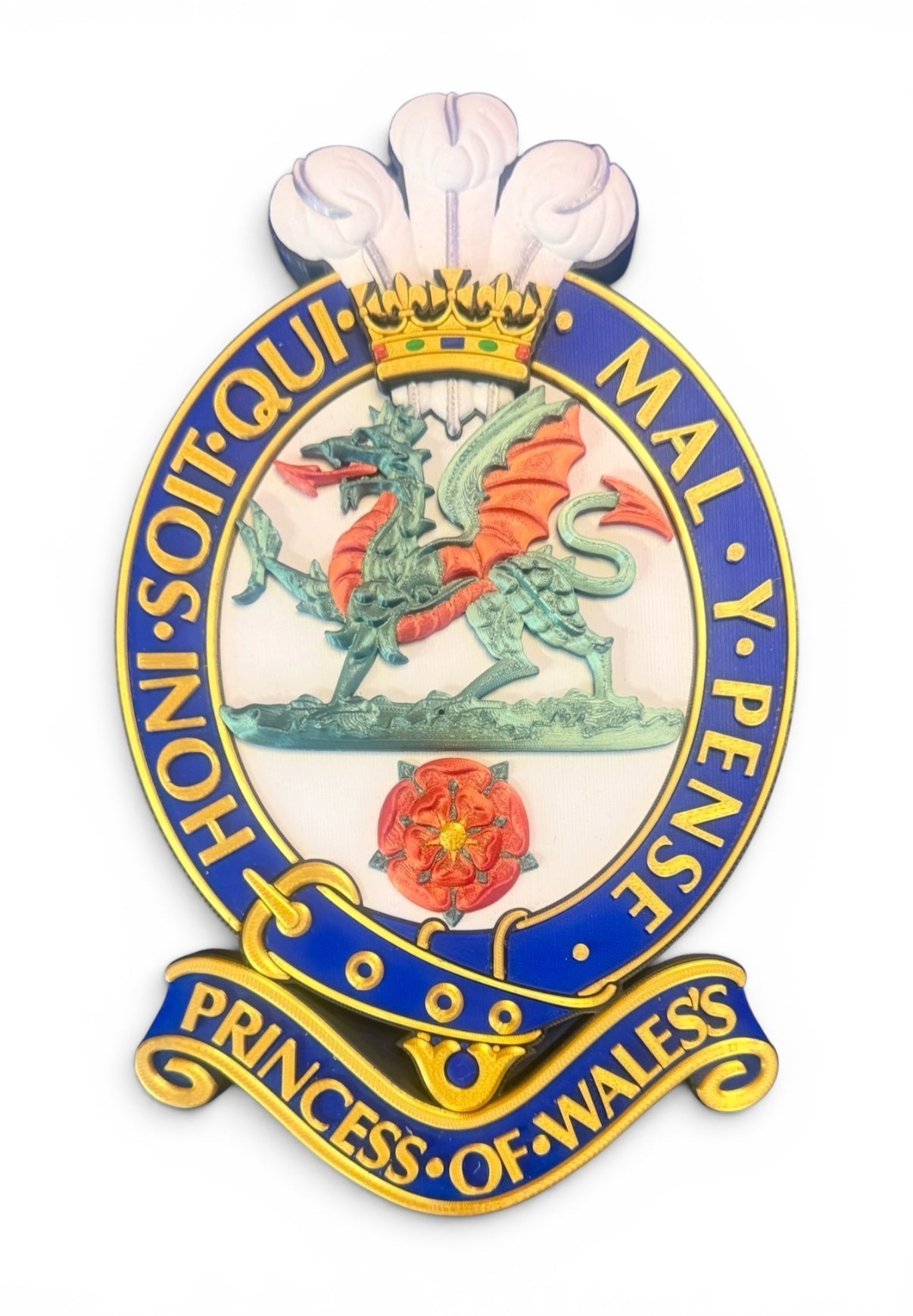 Princess of Wales's Royal Regiment Full Colour Cap Badge