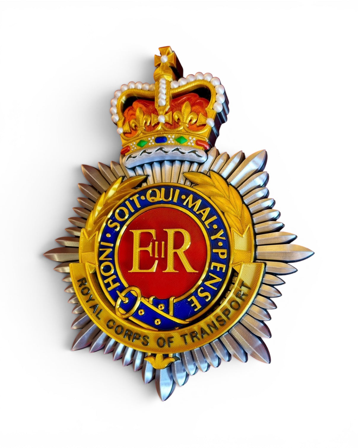 Royal Corps of Transport Queen's Crown Cap Badge