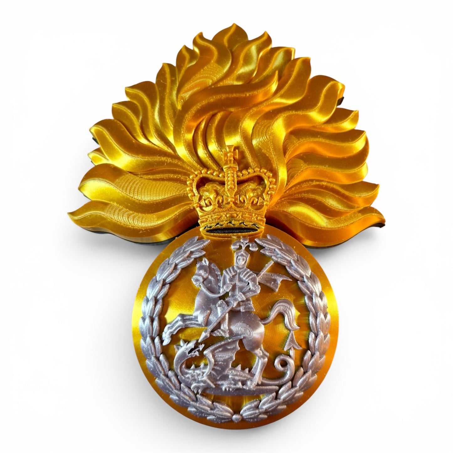 Royal Regiment of Fusiliers Queen's Crown Grenade 3D Printed Cap Badge | Official MOD-Licensed Gift
