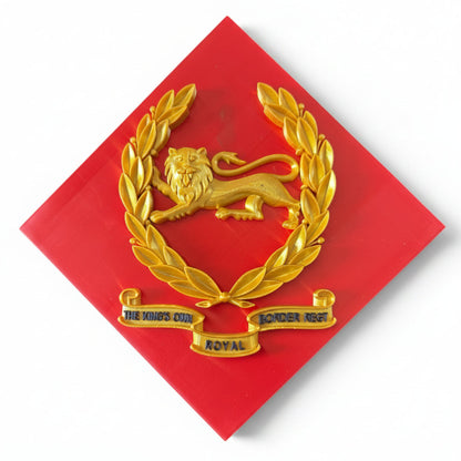King's Own Royal Border Regiment 3D Printed Cap Badge | Official MOD-Licensed Gift