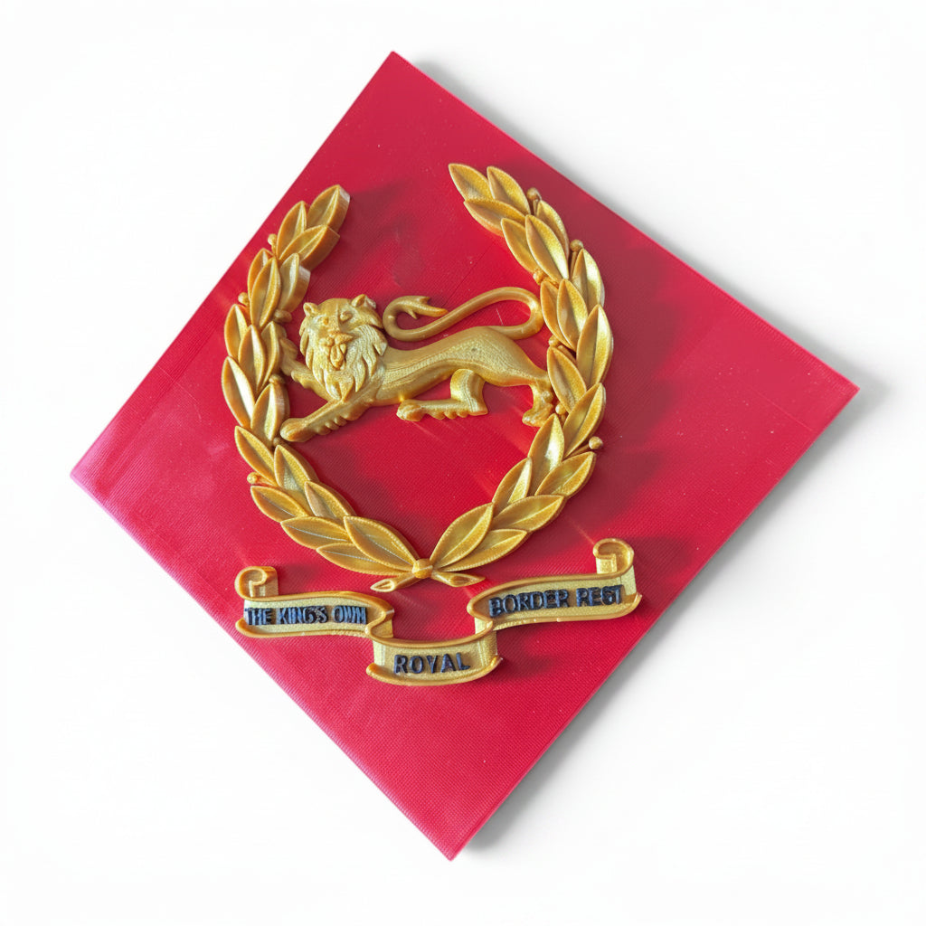 King's Own Royal Border Regiment 3D Printed Cap Badge | Official MOD-Licensed Gift