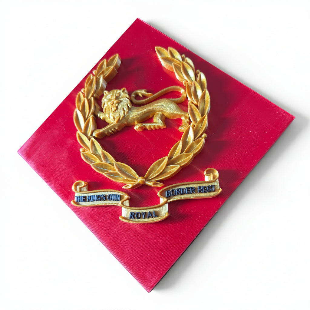 King's Own Royal Border Regiment 3D Printed Cap Badge | Official MOD-Licensed Gift