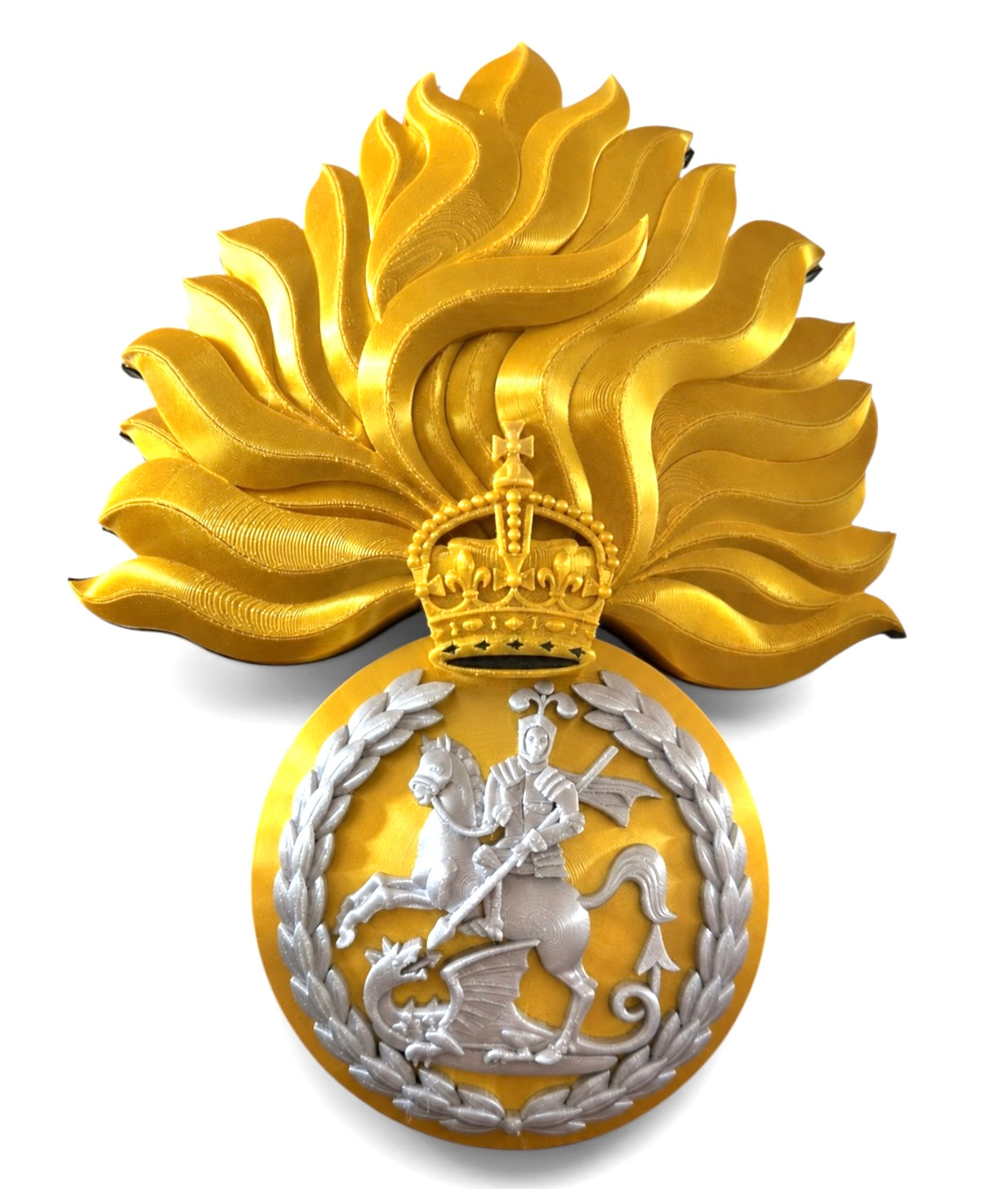 Royal Regiment of Fusiliers King's Crown 3D Printed Cap Badge | Official MOD-Licensed Gift