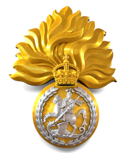 Royal Regiment of Fusiliers King's Crown 3D Printed Cap Badge | Official MOD-Licensed Gift