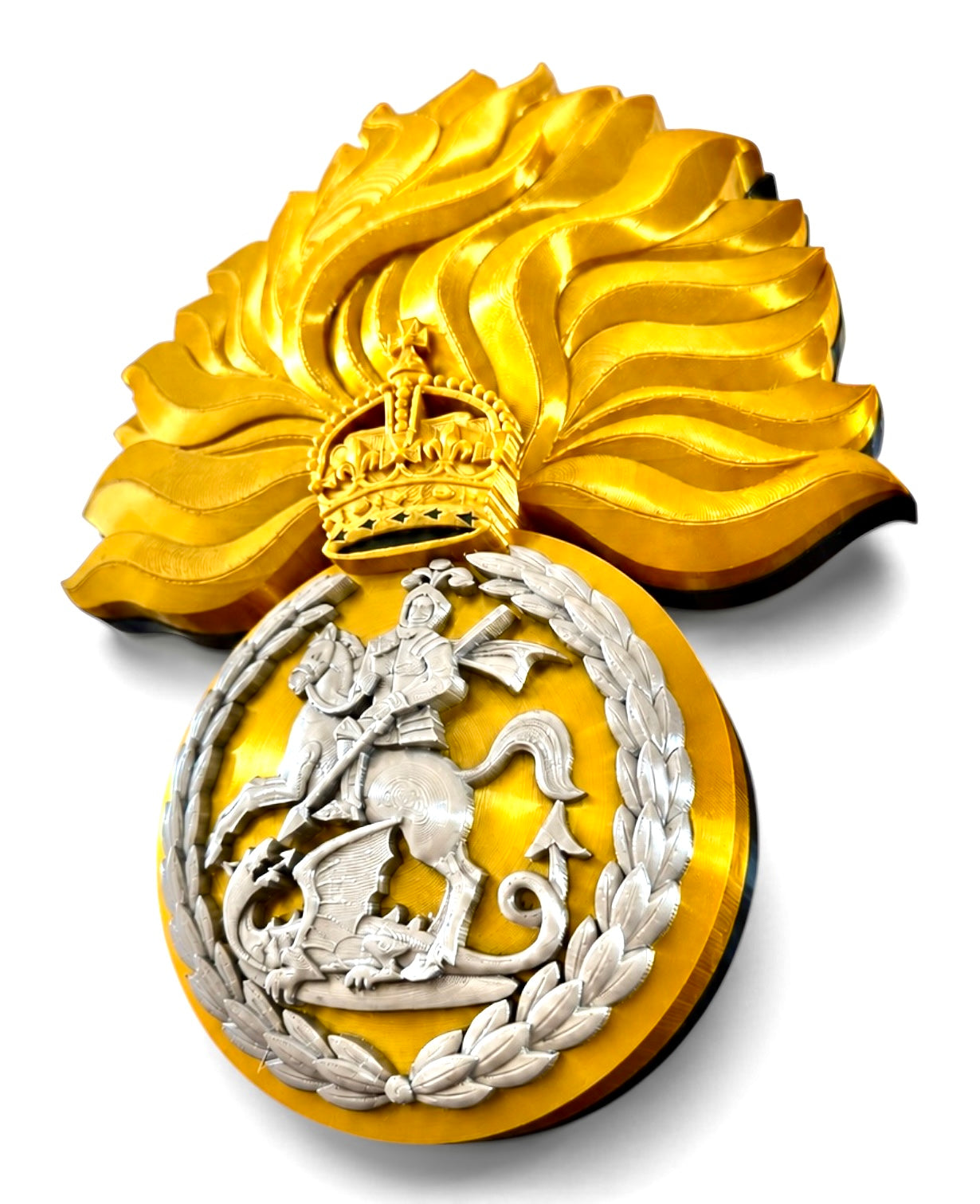 Royal Regiment of Fusiliers King's Crown 3D Printed Cap Badge | Official MOD-Licensed Gift