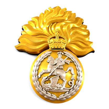 Royal Regiment of Fusiliers King's Crown 3D Printed Cap Badge | Official MOD-Licensed Gift