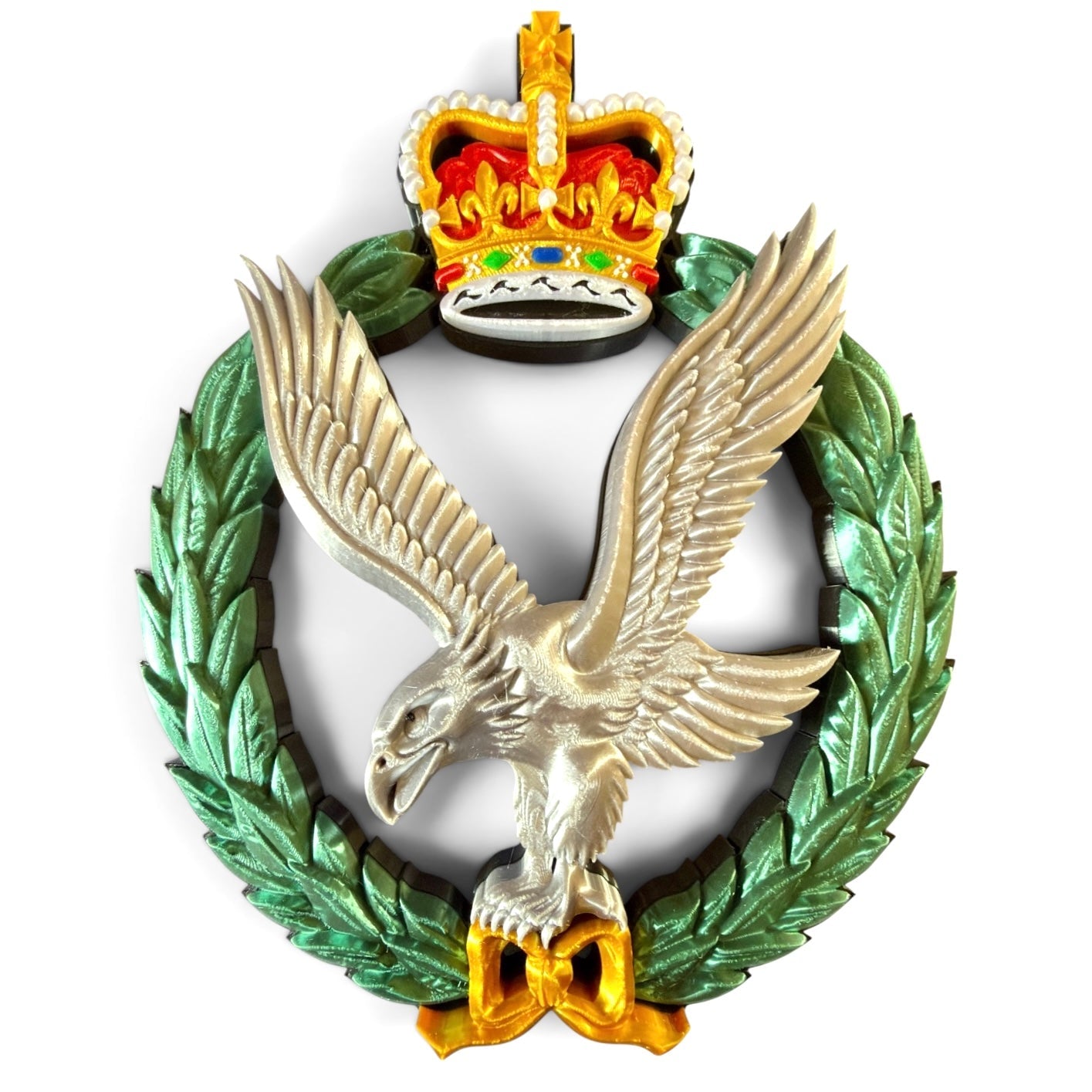 Army Air Corps 3D Printed Cap Badge - Queen's Crown