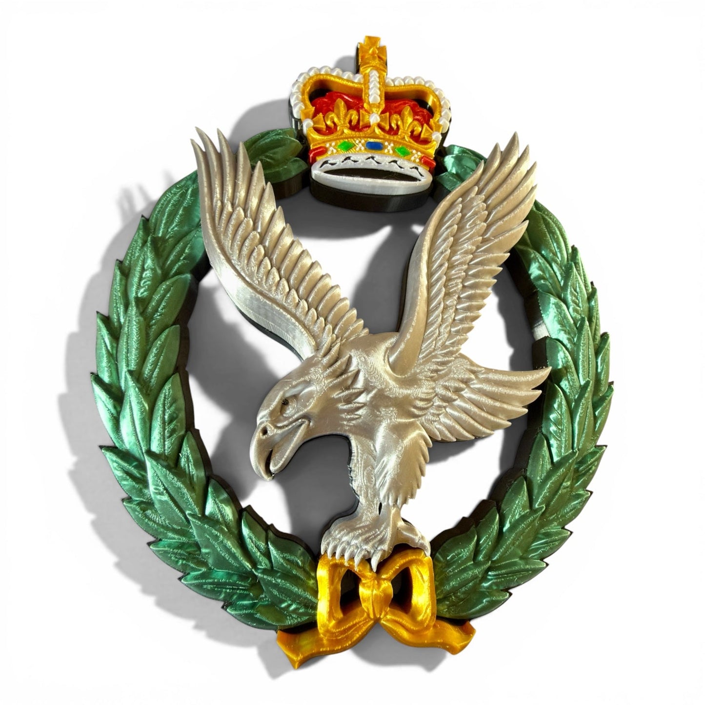 Army Air Corps 3D Printed Cap Badge - Queen's Crown